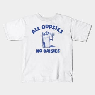 All oopsies no daisies - Siamese cat Kids T-Shirt